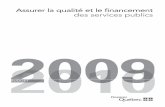Budget 2009-2010 - Assurer la qualité et le financement ...