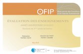 ÉVALUATION DES ENSEIGNEMENTS - ofip - Université Lille 1