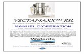 VectaMaxx RSL Manuel Opération - Eau Depot