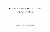 PERMISSION DE NAÎTRE - Thalia Remmil
