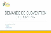 DEMANDE DE SUBVENTION CERFA N°12156*05