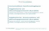 Innovation technologique Ingénierie et développement durable