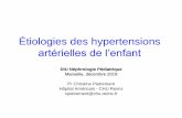 Étiologies des hypertensions artérielles de lenfant