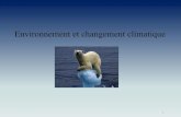 Environnement et changement climatique