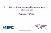 Niger: Plate-forme d'informations climatiques