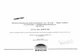 Mai 2001 Constats complémentaires (Eure) Avis du BRGM