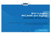 EU Login RCAM en ligne Guide d'accès