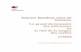 Antoine Baudeau sieur de Somaize Le grand dictionnaire des ...