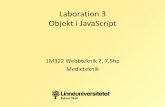 Laboration 3 Objekt i JavaScript - Lnu.se