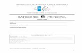 TEST D’ORIENTATION INTERFILIERES CATÉGORIE B PRINCIPAL