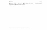 Annexe 2 : Etude d’avant-projet - Mémoire explicatif et ...