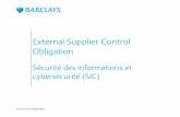 External Supplier Control Obligation