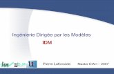 Ingénierie Dirigée par les Modèles IDM