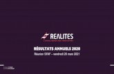 RÉSULTATS ANNUELS 2020 - Groupe REALITES