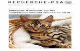 Recherche PSA «Annonces d’animaux sur les plateformes ...