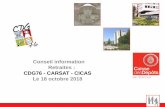 Conseil information Retraites : CDG76 - CARSAT - CICAS