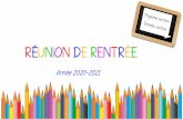 RÉUNION DE RENTRÉE GRANDE SECTION