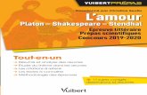L'amour - Platon - Shakespeare - Stendhal - Vuibert Prépas