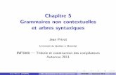 Chapitre 5 Grammaires non contextuelles et arbres syntaxiques