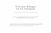 COMMUNICATION CERISY - Victor Hugo et la langue