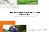 Rapport Financier RAPPORT FINANCIER - Valbiotis