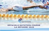 OFFICIELS NATATION COURSE LA RÉFORME 2020