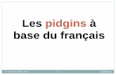 Les pidgins à base du français