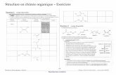 Structure en chimie organique – Exercices