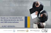 Studie zur Verständlichkeit der Aktionärsbriefe der DAX ...