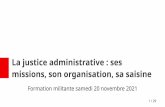 La justice administrative : ses missions, son organisation ...