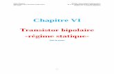 Transistor bipolaire -régime statique-