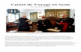 Carnet de Voyage en Syrie - Sanary sur Mer