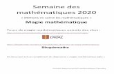 Semaine des mathématiques 2020 - académie de Caen