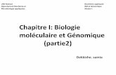 Chapitre I: Biologie moléculaire et Génomique (partie2)