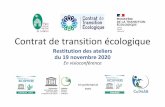 Contrat de transition écologique - Parc naturel régional ...