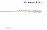 Rapport Financier Annuel - Wedia
