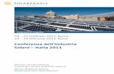 Conferenza dell’Industria Solare – Italia 2011