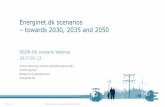 Energinet.dk scenarios towards 2030, 2035 and 2050