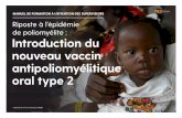 Riposte à l’épidémie de poliomyélite : Introduction du ...