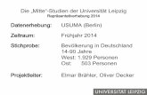 Die „Mitte“-Studien der Universität Leipzig Datenerhebung ...