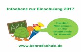 Infoabend zur Einschulung 2017 - Konradschule