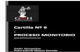 Cartilla Nº 6 PROCESO MONITORIO - GMH ABOGADOS