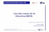 Las dos caras de la Directiva MiFID - COEV