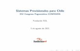 Sistemas Previsionales para Chile