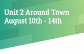 Unit 2 Around Town August 10th - 14th