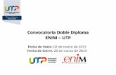 Convocatoria Doble Diploma ENIM UTP