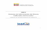 SIBCE Sistema de Información de Bienes Culturales del Ecuador
