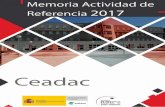 MEMORIA ACTIVIDAD DE REFERENCIA 2017