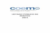 LISTADO PÚBLICO DE PERITOS 2021 - coem.org.es