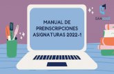 MANUAL DE PREINSCRIPCIONES ASIGNATURAS 2021-2